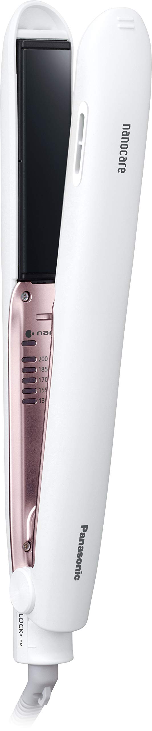 【中古】【非常に良い】パナソニック ヘアーアイロン ストレート用 ナノケア 海外対応 白 EH-HS9E-W
