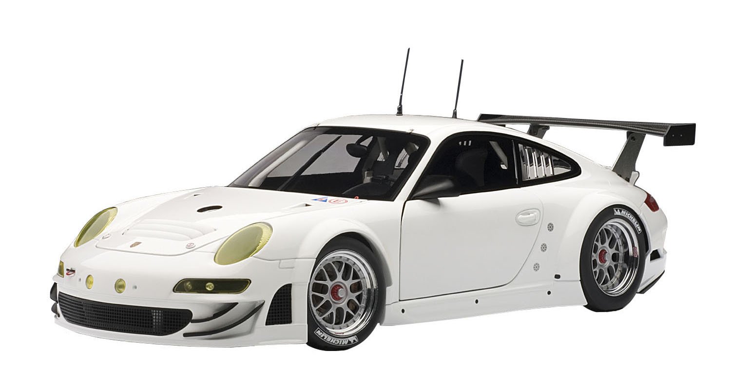 【中古】【非常に良い】AUTOart 1/18 ポルシェ 911 (997)GT3 RSR 10 プレーンボディ (ホワイト) 完成品|ドリエムコーポレーション