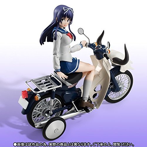 【中古】【非常に良い】S.H.フィギュアーツ 三ノ輪聖(制服)＆スーパーカブ50(ばくおん！！ver.)『ばくおん！！』(魂ウェブ商店、プレミアムバンダイ限定)