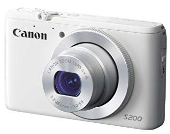 【中古】【非常に良い】Canon デジタルカメラ PowerShot S200(ホワイト) F値2.0 広角24mm 光学5倍ズーム PSS200(WH) rdzdsi3