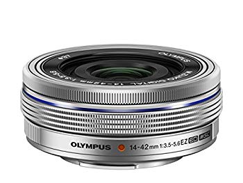 【中古】OLYMPUS 電動式パンケーキズームレンズ M.ZUIKO DIGITAL ED 14-42mm F3.5-5.6 EZ SLV 9jupf8b|ドリエムコーポレーション