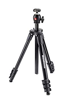 【中古】Manfrotto 三脚 COMPACT Light フォトキット アルミ 4段 ブラック MKCOMPACTLT-BK 9jupf8b