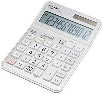 【中古】シャープ 実務電卓 抗菌セミデスクトップタイプ CS-S952CX i8my1cf｜ドリエムコーポレーション