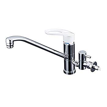 【中古】KVK 流し台用シングルレバー式混合水栓(水側360°回転分岐孔付) とめるゾウ付 KM5041CTU rdzdsi3