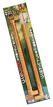 【中古】WAKI ABIRA ぬくもり手すりL型 縦グリップ+横ストレートタイプ 600X600mm クリアー 太さ35Φ d2ldlup