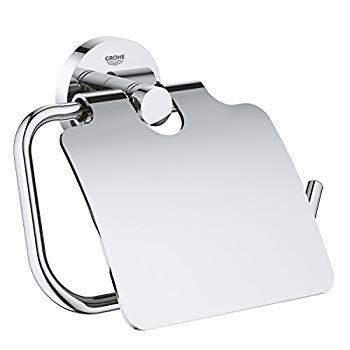 【中古】Essentials トイレットペーパーホルダー カバー付き つや消しニッケル 無限仕上げ 40367001 1 w17b8b5
