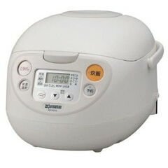 【中古】ZOJIRUSHI マイコン炊飯ジャー極め炊き NS-WF18-WB ホワイト wyw801m｜ドリエムコーポレーション