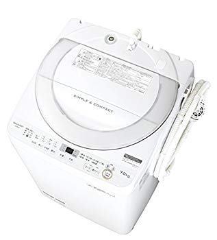 【中古】小ざかしい 全自動小銃洗い濯ぎ機 ステンレス鋼穴なし槽 7kg 白いこと系 ES-GE7B-W z2zed1b