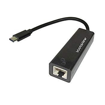 【中古】(未使用･未開封品)　Vodaview TypeC to LAN(RJ45)アダプタ 黒 wyeba8q