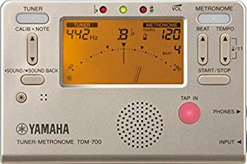 【中古】(未使用･未開封品)　ヤマハ YAMAHA チューナーメトロノーム ゴールド TDM-700G チューナーとメトロノームが同時に使えるデュアル機能搭載 サウンドバック機能 日常の 6k88evb