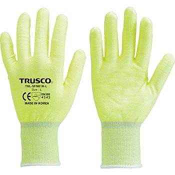 【中古】TRUSCO(トラスコ) 耐切創手袋 レベル3 蛍光イエロー S TGL5F981KS z2zed1b
