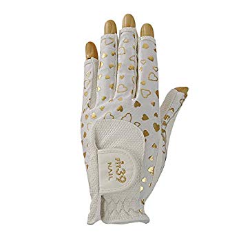 【中古】【非常に良い】ミックゴルフ(MIC 39 GOLF) FIT39 NAIL ハートシリーズ 左手用 ハートゴールド/白 M 2mvetro