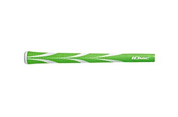 【中古】(未使用･未開封品)　IOMIC(イオミック) ゴルフグリップ　Sticky Opus3 バックライン無 グリーン Art Grip Series ベース：グリーン×ホワイト　エンド：ホワイト M60 p1m72rm