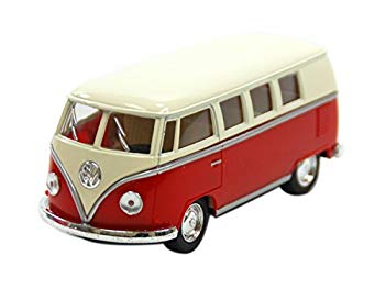 【中古】(未使用･未開封品)　KiNSMART 1:32 フォルクスワーゲン バス レッド ウィンドウボックス 200-525 kmdlckf