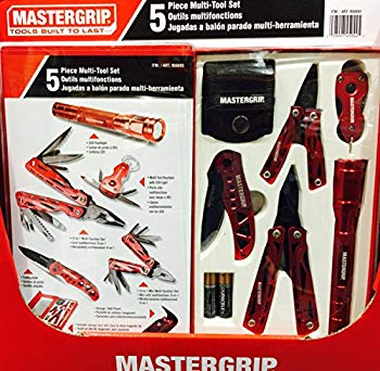 【中古】マルチツールセット 5点セット マスターグリップ ナイフ ツール LEDライト セット 2zzhgl6