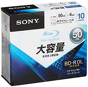 【中古】SONY データ用ブルーレイディスク 10BNR2DCPS4(BD-R 2層:4倍速 10枚パック) g6bh9ry|ドリエムコーポレーション