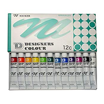 【中古】【人並み外れたに似つかわしい】ニッカボッカ 水彩画絵の具 建築家スカラー 12色仕掛ける 20ml(6号) 2mvetro