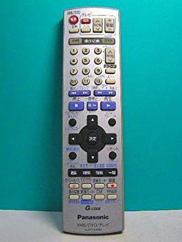 【中古】パナソニック VHS・DVDリモコン EUR7720X80 rdzdsi3