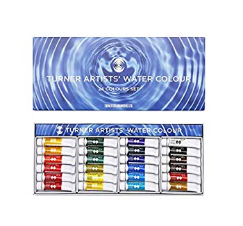 【中古】ターナー色彩 透明水彩絵具 24色セット WT00524C 5ml wyw801m