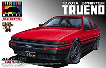楽天市場 中古 青島文化教材社 1 24 プリペイントモデル No 02 Ae86 スプリンタートレノ 前期型 赤 黒 ドリエムコーポレーション