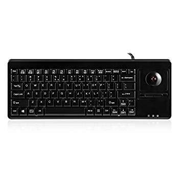 【中古】(未使用･未開封品)　ペリックス PERIBOARD-514H PLUS トラックボール搭載有線キーボード - サイズ：370x138x23mm - USB接続 - ハブ２個付 - １９インチラック・業務 kmdlckf