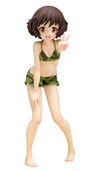 【中古】BEACH QUEENS ガールズ&パンツァー 秋山 優花里 1/10スケール PVC製 塗装済み完成品フィギュア 9jupf8b|ドリエムコーポレーション