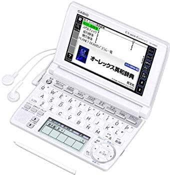 【中古】CASIO Ex-word 電子辞書 XD-A4850WE ホワイト 高校生学習モデル ツインタッチパネル 音声対応 125コンテンツ 日本文学300作品/世界文学100作品 wgteh8f画像