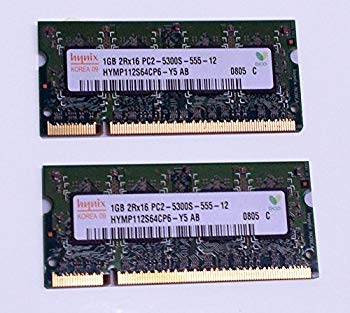 【中古】(未使用･未開封品)　ノートＰＣ用メモリ　１ＧＢ　Ｈｙｎｉｘ　2Rx16 PC2-5300S-555-12　 (HYMP112S64CP6-Y5 AB-C) ＵＳＥＤ 7z28pnb