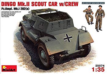 【中古】(未使用･未開封品)　ミニアート 1/35 ディンゴMKII Pz.Kpfw.Mk 1 202 e w/CREW MA35074 プラモデル og8985z