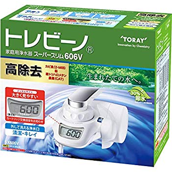 【中古】東レ トレビーノ 蛇口直結型浄水器 スーパースリム606V 高除去(12項目クリア)タイプ SX606V qqffhab｜ドリエムコーポレーション