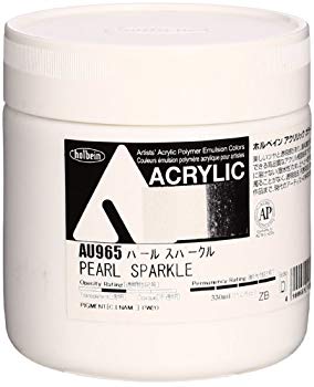 【中古】(未当て嵌める･未開封品) ホルベイン アクリル繊維絵の具 アクリリックカラー パールスパークル 金965 330ml vf3p617