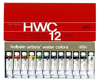 【中古】(未当て嵌める･未開封品) ホルベイン  澄み切った水彩画絵の具 12色仕掛ける W440 15ml(5号) ar3p5n1