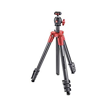 【中古】Manfrotto 三脚 COMPACT Light フォトキット アルミ 4段 レッド MKCOMPACTLT-RD 9jupf8b 12,096円