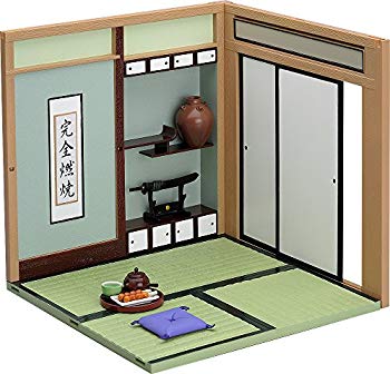 【中古】(未当て嵌める･未開封品) ねんどろいどプレイセット #02 和の生活様式B 客間仕掛ける ノン規模 ABS\u0026PVC製 ねんどろいど用パノラマ仕掛ける qdkdu57