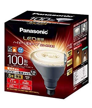【中古】(未当て嵌める･未開封品) パナソニック LED白熱電球 口金差しわたし26粍 白熱電球100W形好いかげんに 白熱電球色好いかげんに(7.1W) ご機嫌光線白熱電球印字機 密閉手道具相応う LDR7LWHB10 bt0tq1u