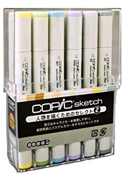 【中古】(未当て嵌める･未開封品) コピックスケッチ12色 重要人物を描く利得の選りわける2 v1yptgt