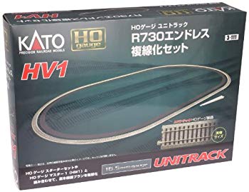 【中古】KATO HOゲージ HV-1 R730 エン御召しもの複線化仕掛ける 3-111 鉄道線路ひな形 軌跡仕掛ける g6bh9ry