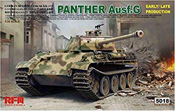 【中古】ライフィールドモデル 1/35 ドイツ軍 パンターG型 Sd.Kfz. 171 前期型/後期型 プラモデル RFM5018 mxn26g8|ドリエムコーポレーション