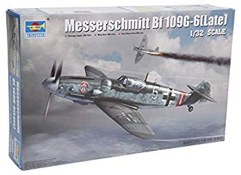 【中古】【非常に良い】トランペッター 1/32 ドイツ軍 メッサーシュミット Bf109 G‐6 後期型 プラモデル d2ldlup
