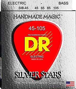 【中古】(未使用・未開封品) DR ベース弦 SILVER STARS ステンレス コーテッド .045-.105 SIB-45 sdt40b8|ドリエムコーポレーション