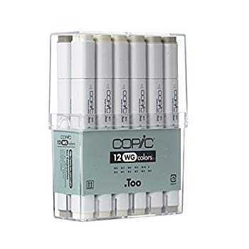 【中古】(未使用･未開封品) Too コピック 12色セット WGセット sdt40b8