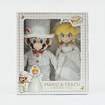 【中古】(未使用・未開封品) スーパーマリオオデッセイ ぬいぐるみ マリオ&ピーチ(ウェディングスタイル) 高さ42cm 6k88evb|ドリエムコーポレーション