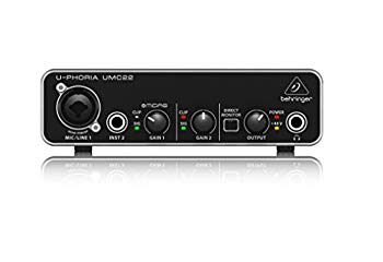 【中古】(未使用･未開封品)　ベリンガー 2入力2出力 USBオーディオインターフェース UMC22 U-PHORIA vf3p617｜ドリエムコーポレーション