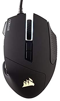 【中古】【人並み外れたに好いたらしい】Corsair SCIMITAR PRO RGB -Black- オプティカルゲーミングマウス MS295 CH-9304111-AP dwos6rj