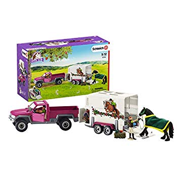 【中古】(未使用・未開封品) シュライヒ ホースクラブ ピックアップトラックと馬運送車 フィギュア 42346 df5ndr3|ドリエムコーポレーション