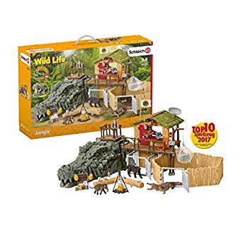 【中古】シュライヒ ワイルドライフ CROCOジャングル研究所 フィギュア 42350 dwos6rj｜ドリエムコーポレーション