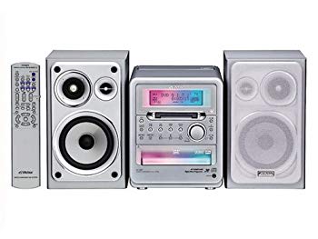【中古】JVC UX-QD7-S マイクロ構成要素ヴィデオディスク/MD取り合わせ しろがね色 糎3dmju