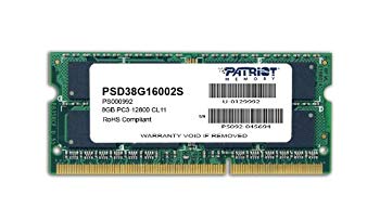 【中古】(未使用・未開封品) PATRIOT メモリ DDR3-1600 204pin SO-DIMM DDR3-1600(8GB) PSD38G16002S p1m72rm