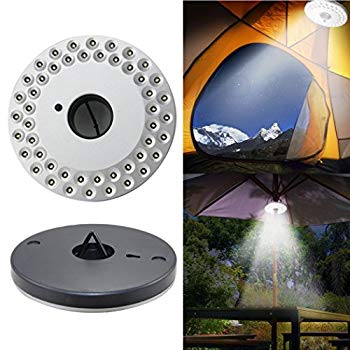 【中古】(未使用･未開封品)　MarketBoss Lamp 3-Mode 48 LED Umbrella Lantern Beach Umbrella Camping Fishing Hiking Tent UFO Night Light with Hanging Hook 0pbj0lf