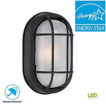 【中古】【人並み外れたに似つかわしい】Hampton Bay Black Outdoor LED Wall Lantern by Hampton Bay d2ldlup